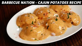 Cajun Spiced Potatoes  Barbeque Nation Style Recipe  CookingShooking [upl. by Earlie]