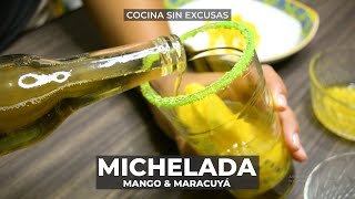 Como hacer Michelada de Mango y maracuyá  Recetas Fáciles [upl. by Demahum]