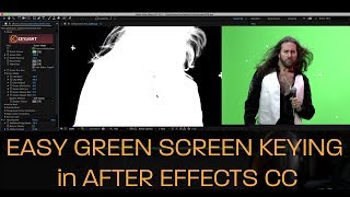 Easy Green Screen Keying in After Effects CC [upl. by Eirrehs]