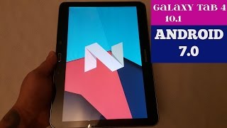 Samsung Galaxy Tab 4 101 Android 70 Nougat CyanogenMod 14 [upl. by Artinahs425]