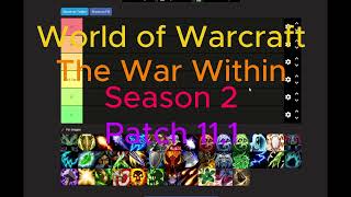 Wow 111 Tier List [upl. by Neveda802]