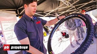 How To Set Up Tubeless MTB Tires In 60 Seconds [upl. by Neibaf]