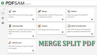 How To Install PDFsam  Merger Split Rotate PDF File Software [upl. by Natsirhc]