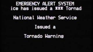 EAS  Tornado Warning  Daviess  Greene  Martin Counties [upl. by Nahtahoj678]