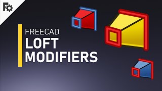 3D modeling FreeCAD Tutorial  Loft modifiers [upl. by Kaete789]