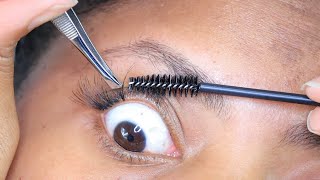 DIY INDIVIDUAL LASHES  PART 1 most requested Sharatia Banks [upl. by Lleira291]