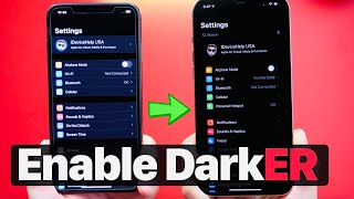 How to Enable SUPER DARK Mode on iPhone [upl. by Noelle]