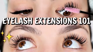 EYELASH EXTENSIONS 101  Everything You NEED To Know About Eyelash Extensions [upl. by Benildis]