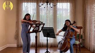 Salut dAmour  Violin and Cello Duet Harmonies from Home [upl. by Tia858]