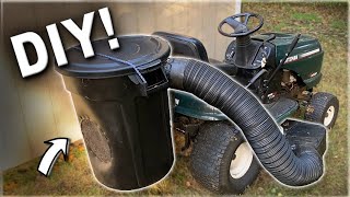 DIY Leaf Bagger  Ride on Lawnmower Hack [upl. by Aciram272]