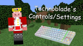 Technoblades Minecraft Controls amp Settings dream smp [upl. by Suilenrac]