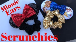 DIY Minnie Ears Scrunchies [upl. by Morrissey]