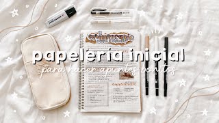 PAPELERÍA para COMENZAR a hacer APUNTES BONITOS 📓🌟 [upl. by Ecnarrat407]