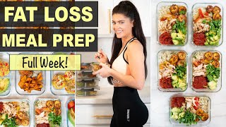 NEW SUPER EASY 1 WEEK MEAL PREP FOR WEIGHT LOSS  Healthy Recipes for Fat Loss [upl. by Ive]