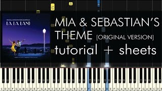 Mia amp Sebastians Theme  Piano Tutorial  How to Play  Original Version  Sheets [upl. by Hgieloj]