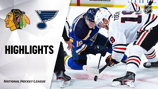 NHL Highlights  Blackhawks  Blues 22520 [upl. by Llevert]