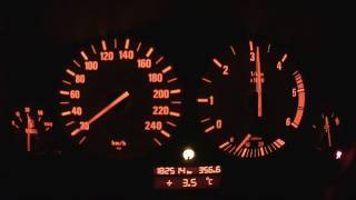 BMW 525 tds E39 143hp acceleration [upl. by Sumaes]