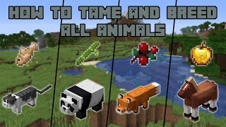 How to Tame and Breed all Animals in Minecraft [upl. by Alys]