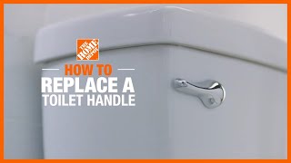 How to Replace a Toilet Handle  Toilet Repair  The Home Depot [upl. by Fabrin]