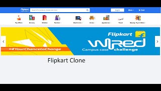 Flipkart Website Clone Tutorial With HTML And CSS [upl. by Rubin96]