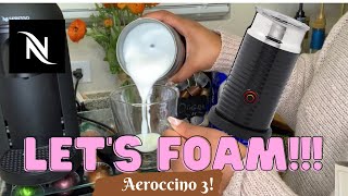 How To Foam Milk With Aeroccino 3 Make Coffee With Foam Tips amp Tricks  Easy Foamed Latte Recipe [upl. by Jacobba]