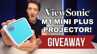 VIEWSONIC M1 MINI PLUS LED PROJECTOR REVIEW AND GIVEAWAY [upl. by Lolly]