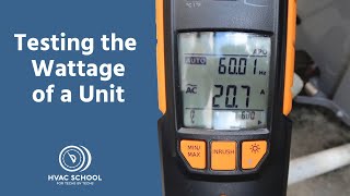 Testing the Wattage of an AC Unit [upl. by Yvaht439]