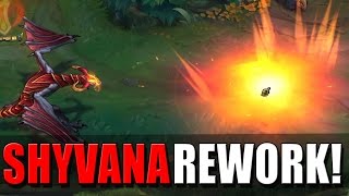 SHYVANA REWORK  New FIREBALL Ability  League of Legends [upl. by Eerpud]