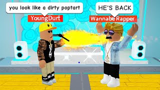 RAP BATTLING as a ROBLOX RAP GOD [upl. by Haya516]