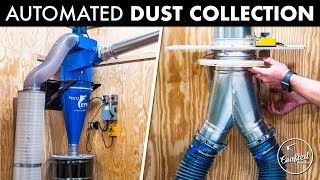 Installing An Automated Dust Collection System  How To  Woodworking [upl. by Onateag]