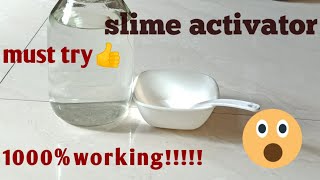 How to make slime activator at homeslime activatorslime activator which really worksThe easy art [upl. by Walworth]