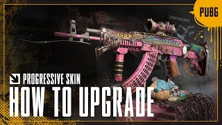 How to Upgrade Progressive Skins  PUBG BATTLEGROUNDS EUROPE [upl. by Imorej]