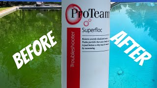 How To Clear Up A Cloudy Pool  How To Use Flock  Flocculant [upl. by Lehcir]