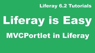 Liferay Tutorial 06  MVC Portlet in Liferay [upl. by Sanferd]