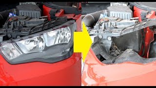 How to replace headlamps and headlight bulbs Audi A1 [upl. by Conlon897]