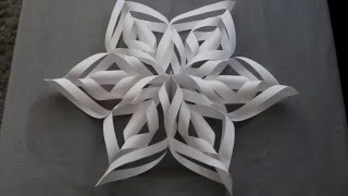 3D Paper Snowflakes DIY [upl. by Ennaed]