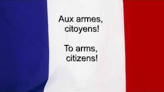 quotLa Marseillaisequot  France National anthem French amp English lyrics [upl. by Suirradal96]