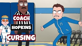 HOOPS Netflix Animation  Coach Hopkins CURSING In Basketball Matches [upl. by Adilem]