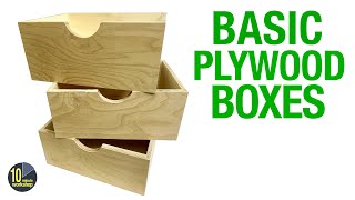 Basic Plywood Boxes video 445 [upl. by Combes]