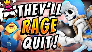 UNBREAKABLE DEFENSE NEW FISHERMAN GRAVEYARD DECK — Clash Royale [upl. by Puiia721]