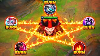 PENTA BURN TEEMO COOKS YOU IN SECONDS 5 BURNS COMBINED [upl. by Olegnaleahcim963]