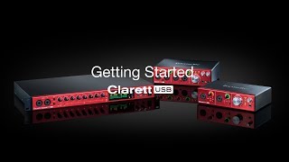 Focusrite  Clarett USB  Driver Installation [upl. by Justis924]