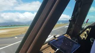 B747400 Cockpit View Takeoff from HNL [upl. by Havard]