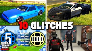 10 Glitches In GTA 5 Online [upl. by Nylsirk]