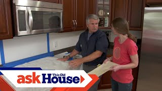 How to Install a Simple Tile Backsplash  Ask This Old House [upl. by Nallid686]