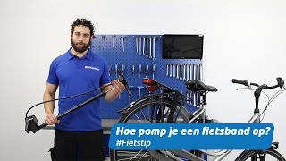 Hoe pomp je een fietsband op oa Frans ventiel  Fietstip [upl. by Nwahsel727]