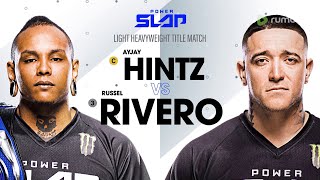 HINTZ vs RIVERO  Power Slap 2  Light Heavyweight Title Match [upl. by Kennie476]