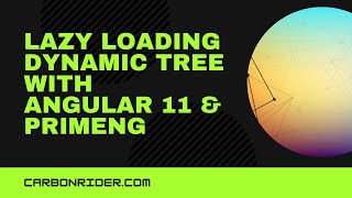 Dynamic Tree control with Angular 11 and PrimeNg [upl. by Constantia]