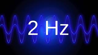 2 Hz clean pure sine wave BASS TEST TONE frequency [upl. by Noryt]