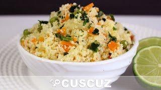 CUSCUZ MARROQUINO COM VEGETAIS  RECEITAS QUE AMO [upl. by Boehmer940]